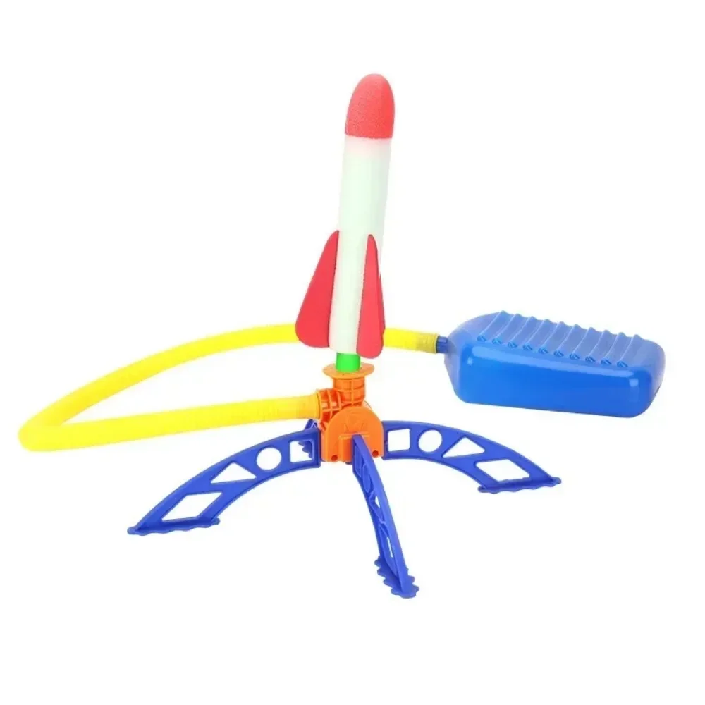 Kids Air Stomp Rocket Foot Pump Launcher Toys Sport Game Jump Stomp Outdoor Play Set Jump Sport Games Zabawki dla dzieci