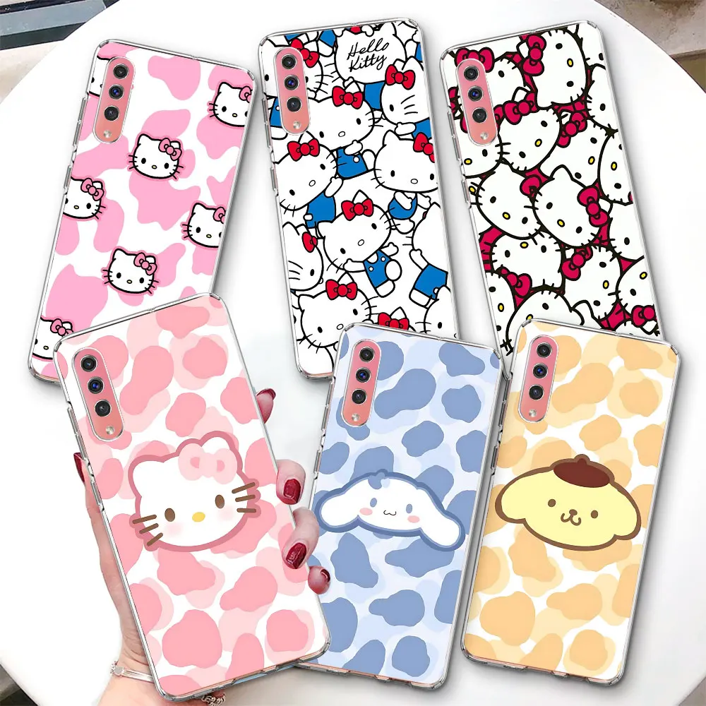 

Чехол Hello Kitty Pompom Purin для Samsung Galaxy A06 A07 A50 A50s A05s A20 A30 A05 A20s A30s A02s, прозрачный чехол для телефона из ТПУ