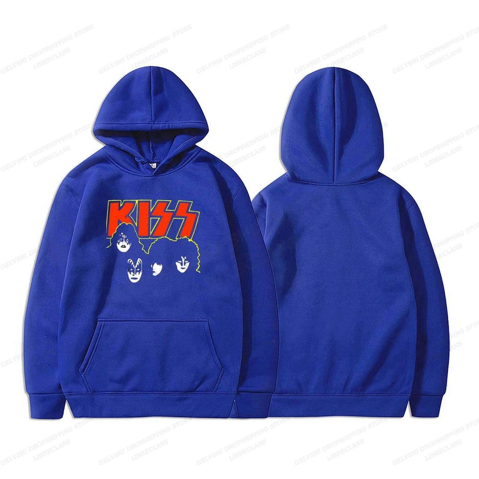 Hoodies Rock Kiss Metal Band Print Sweatshirts Men Women Unisex Fashion Street Harajuku Sweatshirt Oversized Hoodie Tracksuit