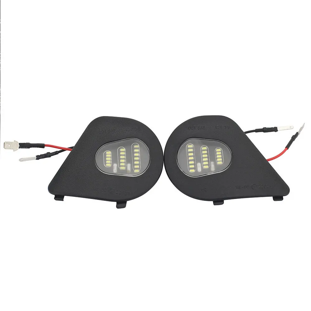 2pcs 12V LED Car Puddle Light Side Mirror Light High Brightness 68087239AA 68087238AA For Dodge Ram 1500 2500 3500 4500 5500