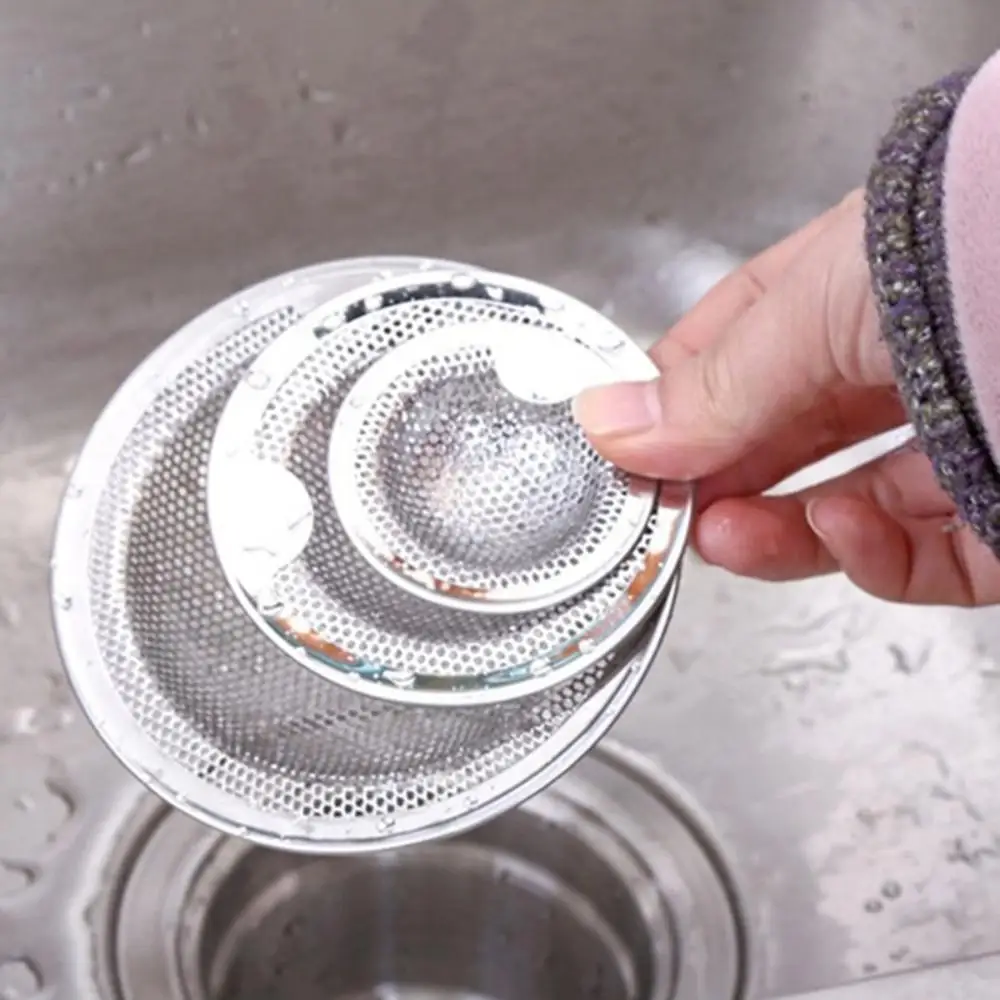 Kitchenware Stainless  Steel Bathroom Colander Bathtub Kitchen Drain Water Sink Filter Strainers