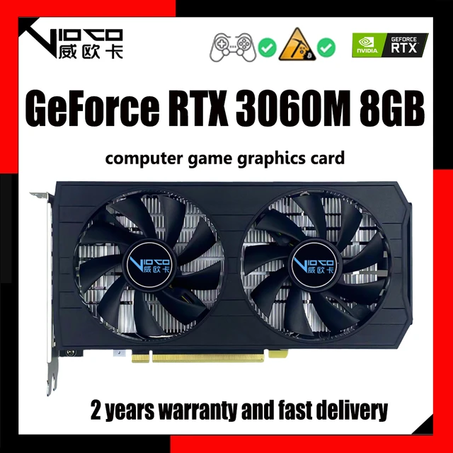 VIOCO RTX3060 6GB Laptop Graphics Cards GDDR6 Non LHR Gaming 