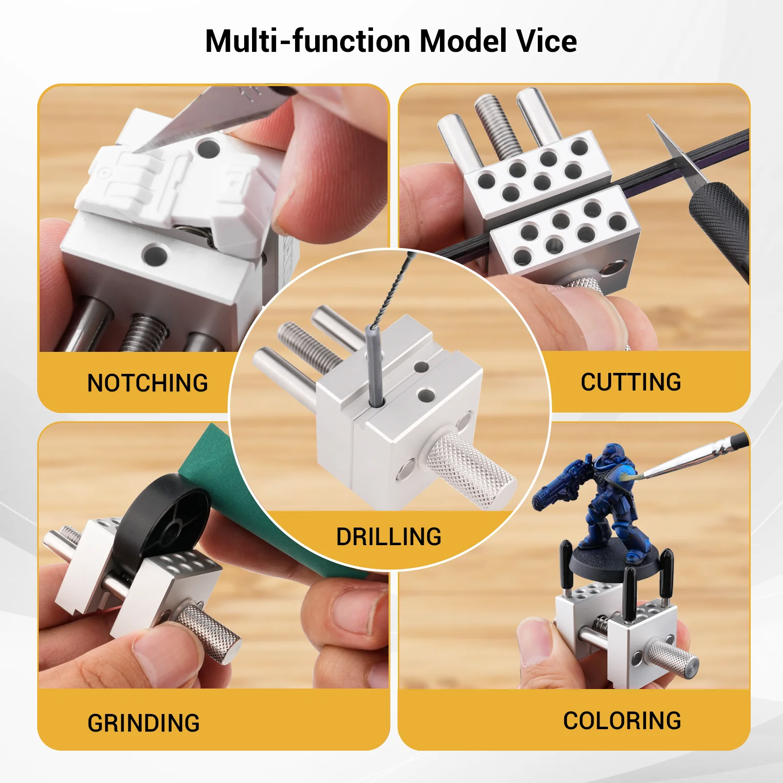 Mini Bench Vise Precision Production Handhold Clamping Tools Airbrush Hobby Model Making Craft Tool Art Watch Painting DIY