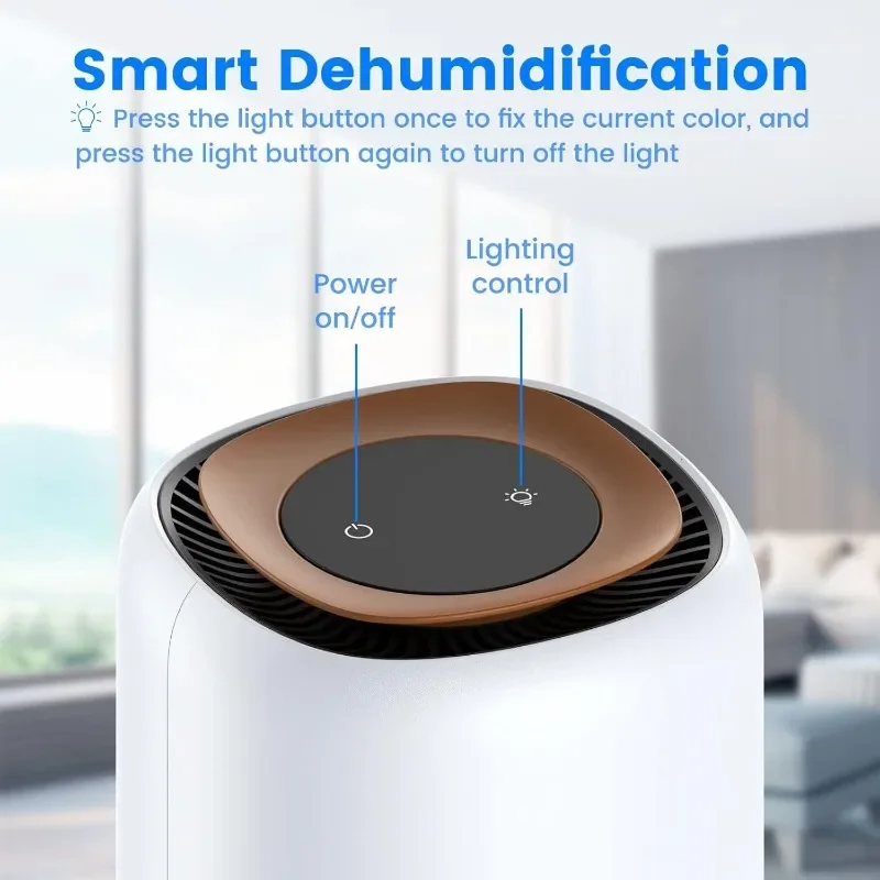 Dehumidifier Automatic Shut-off Dual Semiconductor Silent Small Suitable for Home Bedroom RV