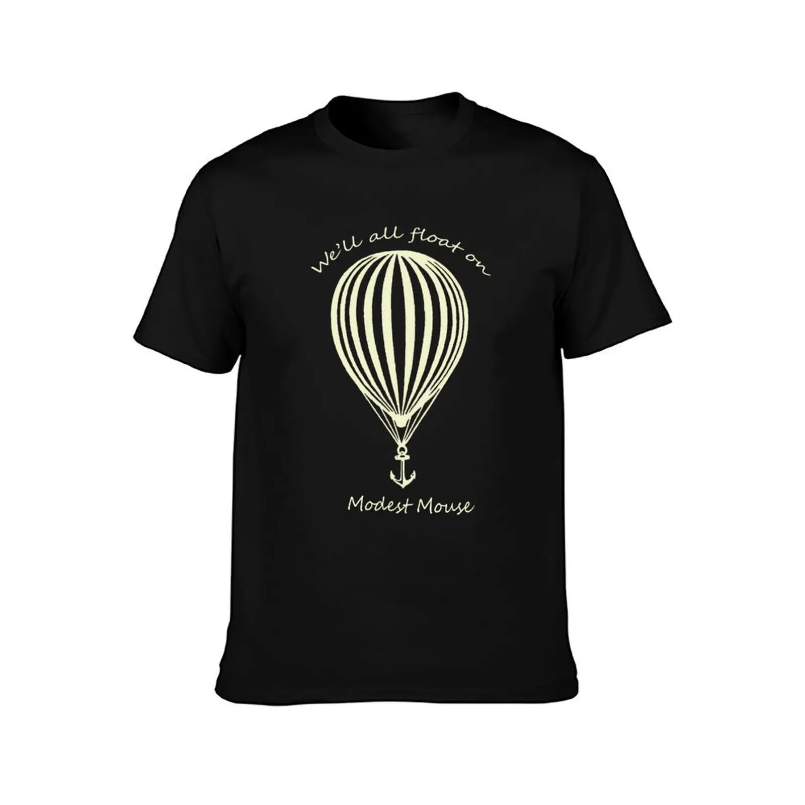 Modest Mouse Float on With Balloon T-Shirt, Summer Casual Cotton Tee, Oversized Streetwear Tops, Vintage Graphic Print