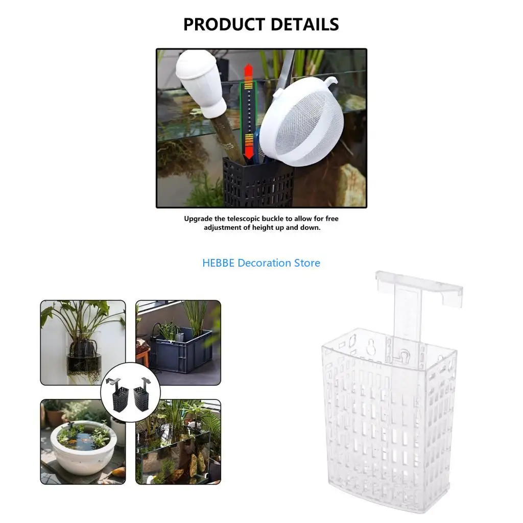 B0KC Versatiles Thin Profile Wall Planter Suitable for Both Fish Tanks and Gardens