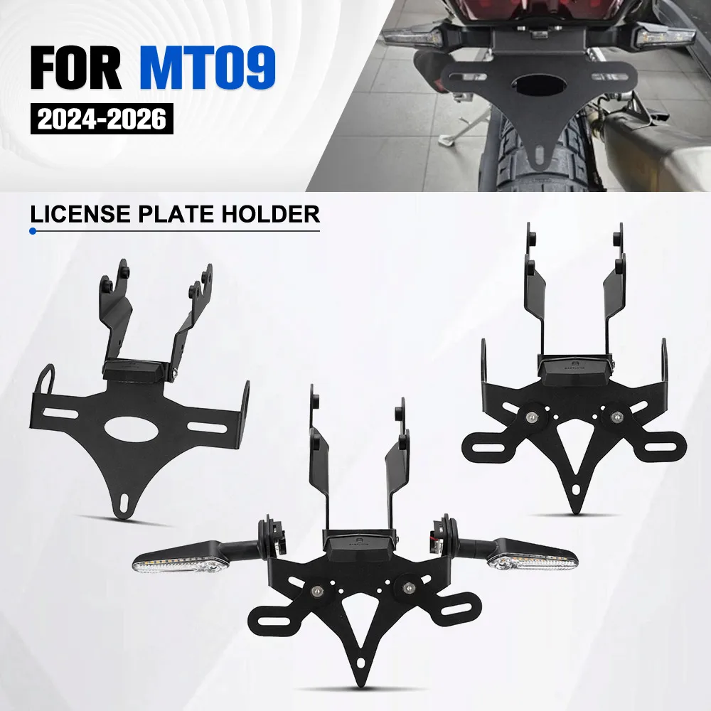 

MT-09 MT09 License Plate Holder Fender Eliminator Registration Bracket With Turn Signal Lights For YAMAHA MT-09/SP 2024 2025