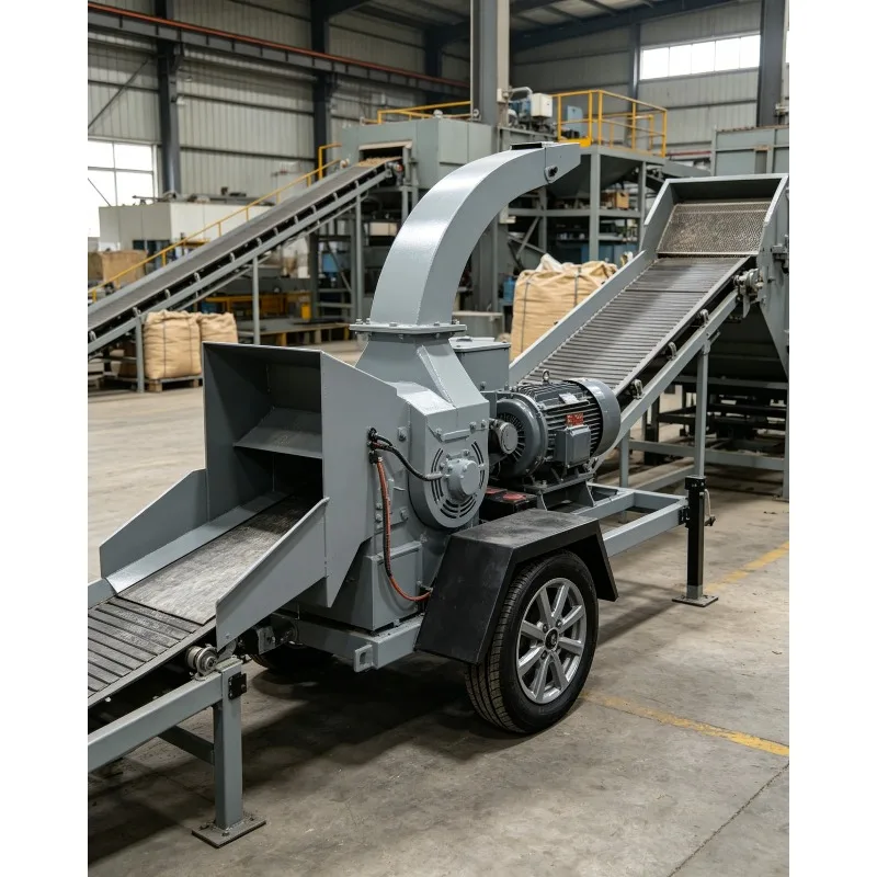 Hydraulic diesel Engine Wood Chipper Machine Made in China Wood Chipper Shredder Mobile Wood Chipper Machine