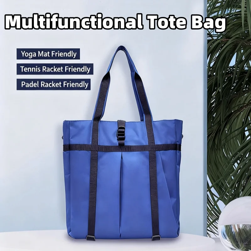 Jusenda Multifunctional Sport Tote Bag Independent Shoe Compartment Single Strap Badminton Bag Fitness Bag Travel Bag Yoga Bag
