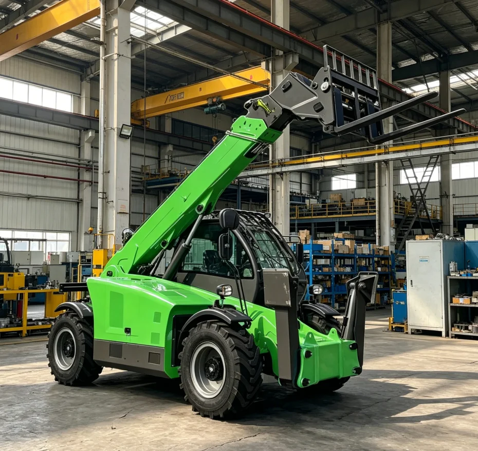 Custom Industrial Telehandler Heavy Lift Telescopic Forklift 4.5 Ton Diesel Telescopic Handlerfor Port Logistics