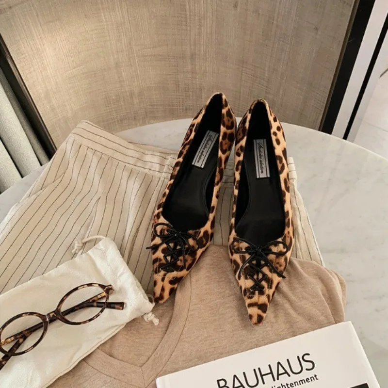

New Women Shoes Elegant French Pointed Tip High Heels for Woman Fashion Genuine Leather Casual Shoe Designer Shoes Zapatos Mujer