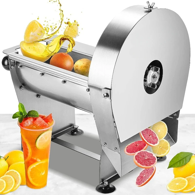 Commercial Vegetable Slicer Electric Potato Slicing Machine Sweet Potato Slicer Stainless Steel for Cabbage Onion Tomato