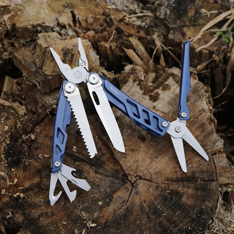 NexTool 16-in-1 Flagship Pro Opvouwbare Multitool Grote Schaar Draadsnijder Puntneus Compacte Zakmultitool