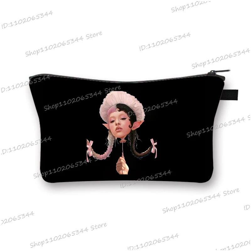 Melanie Martinez Portals Tour Portable Women Travel Storage Bag Toiletry Organize Cosmetic Bag Waterproof Female MakeUp Bag