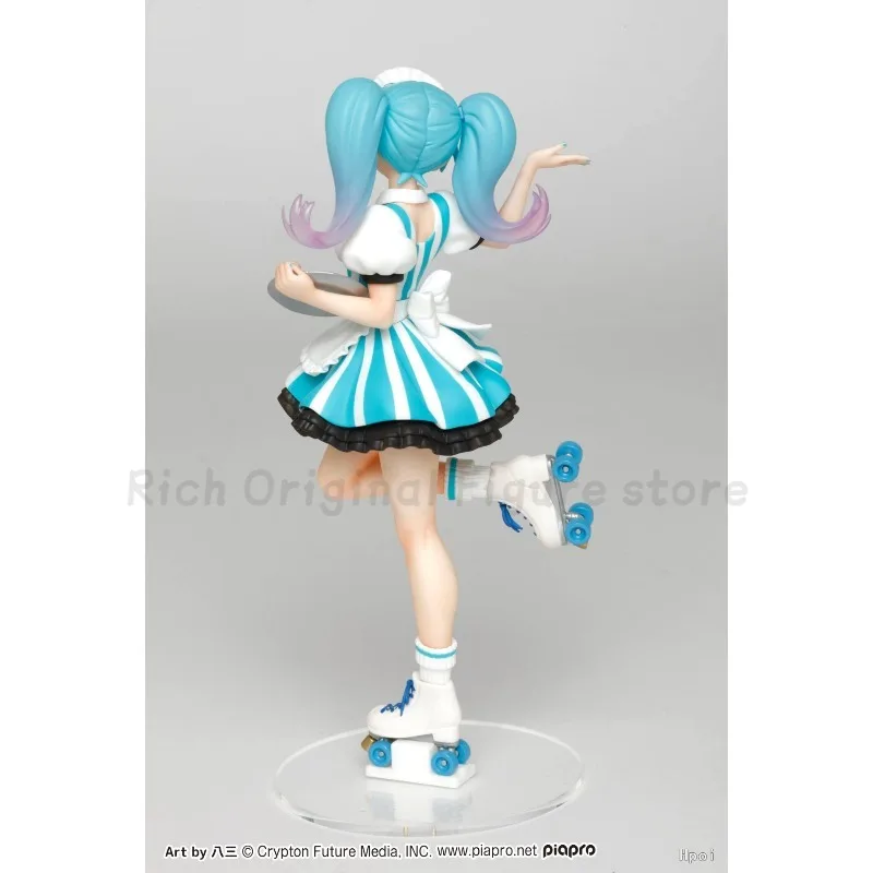 【재고 있음】오리지널 타이토 코스튬 하츠네 미쿠 커피숍 메이드 애니메이션 피규어 모델 장식품