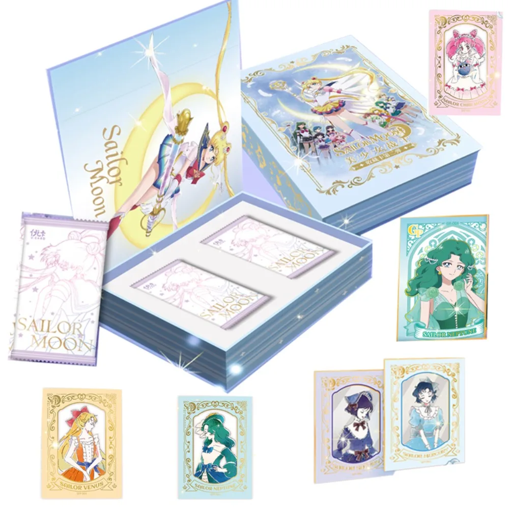 Japanese Sailor Moon cards For Children Genuine Manga Pretty Guardian Mizuno Ami Little Rabbit Rare Collection Edition Cards