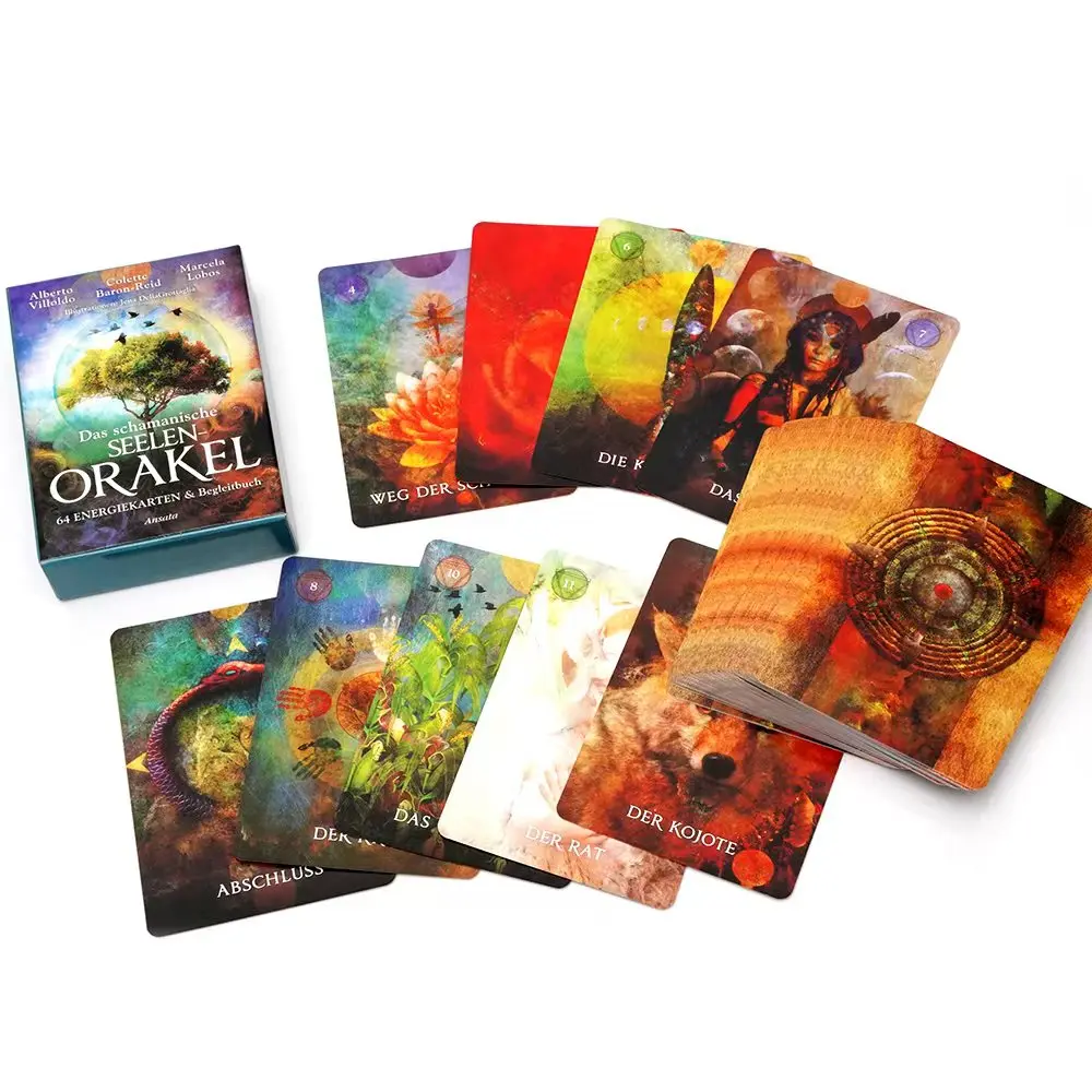    2025年ニュージャーマン版ダス・シャマニシュ・セーレン・オラクル・タロット・プロフェシー・ディバニオン・コミック・タロットカード・ファミリーパーティー・ボードゲーム