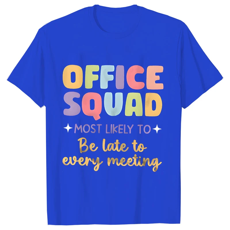 Office Squad Shirt Coworker Gift Administrative Assistant T-shirt Team Matching T-shirts Office Crew School Office Party Clothes