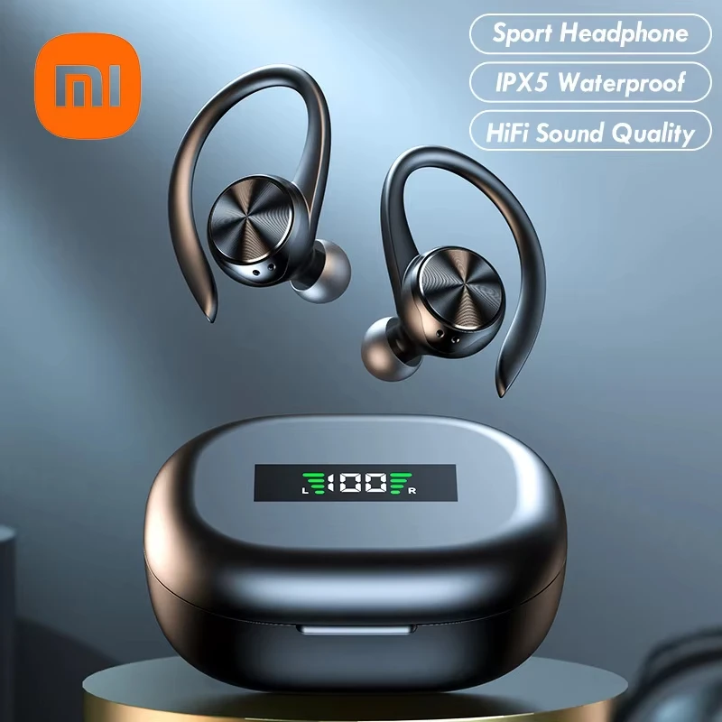 XIAOMI R200 Wireless Earphones Hanging Bluetooth Stereo Earphones LED Display Screen with Microphone Sports Earphones