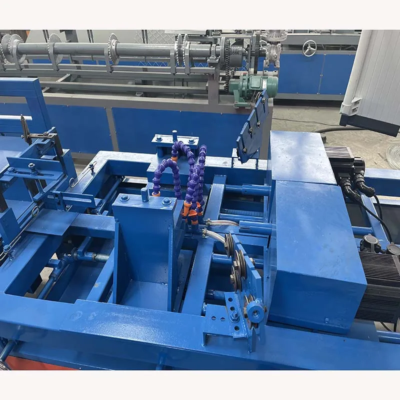 Chain Link Mesh Machine Full Automatic Double Wire Factory Wholesale High Speed Diamond Fence Making Equipment
