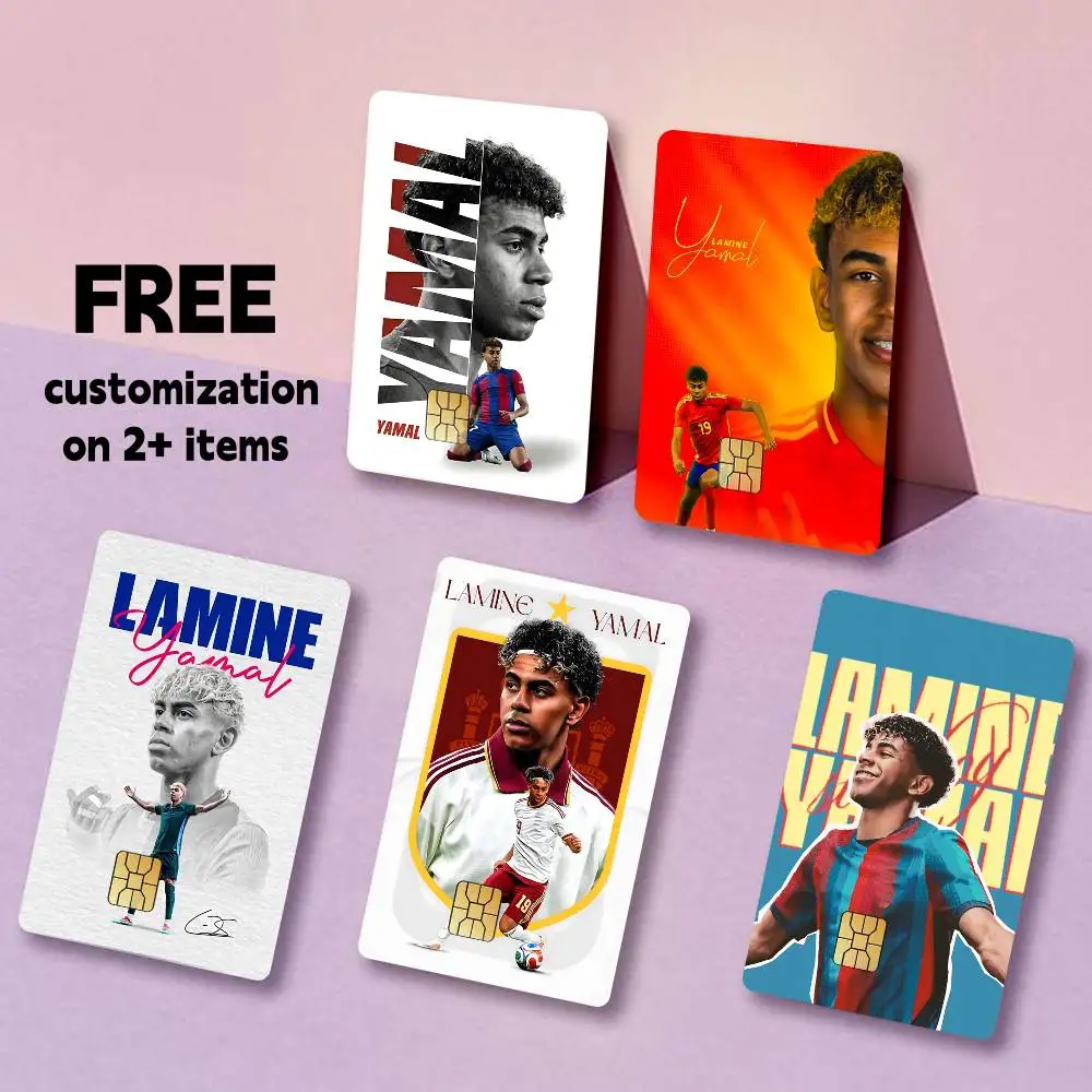 LY 304L-Lamine Yamal Starboy Card Stickers for Bank Access Protective Waterproof Film Cover Sticker Gift