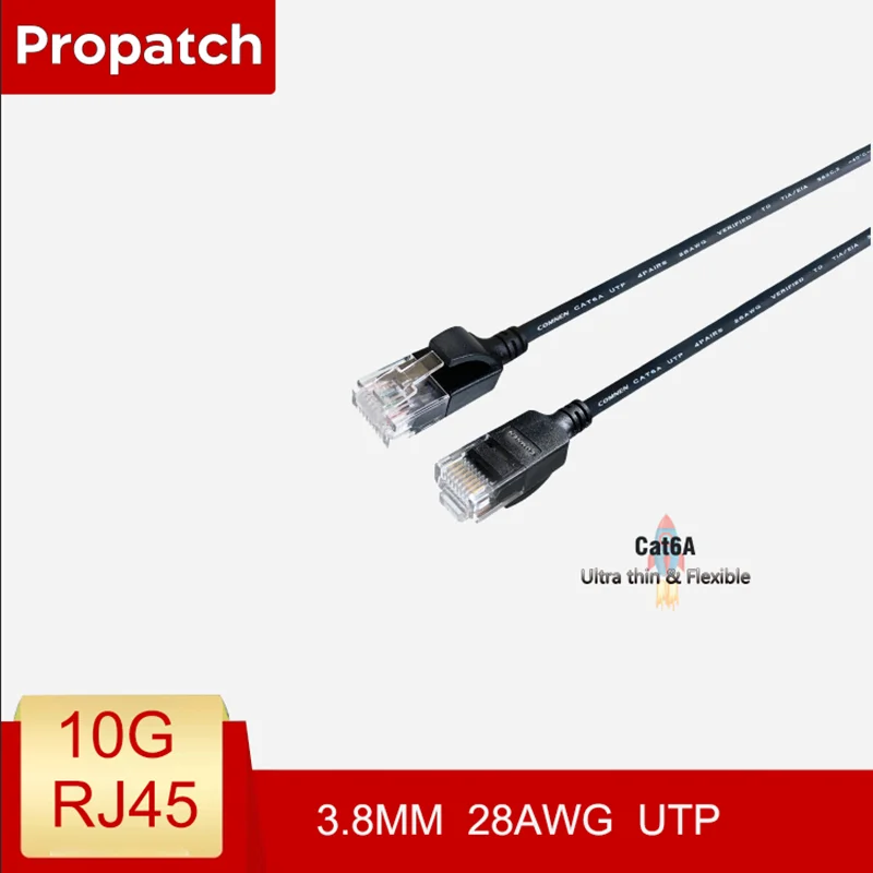 

Propatch CAT6A RJ45 Short 10Gbps UTP 28AWG RJ45 LAN Cable Cord Ethernet Cable Lan for Ps5 Router Xbox Computer