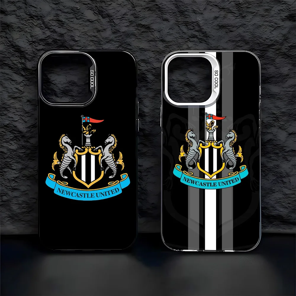 Football Club Case for IPhone 16 15 14 13 12 11 Mini Pro Max X XR XSMAX 8 7 Plus Anti Fall Matte Back N-Newcastles United Cover