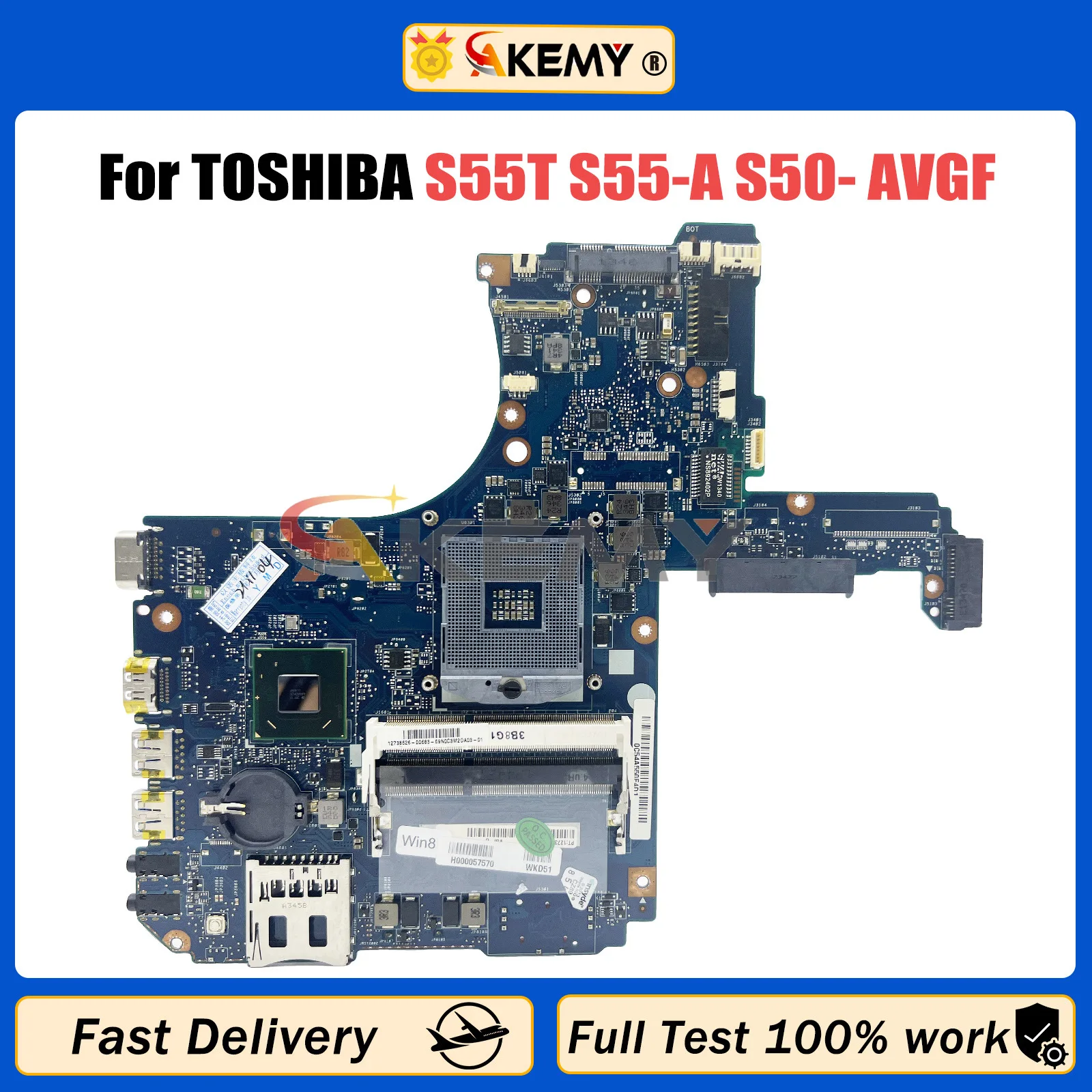 

Материнская плата H000057570 для ноутбука Toshiba Satellite S55T S55-A S50- AVGF материнская плата MB HM77 DDR3 100% ТЕСТ ОК