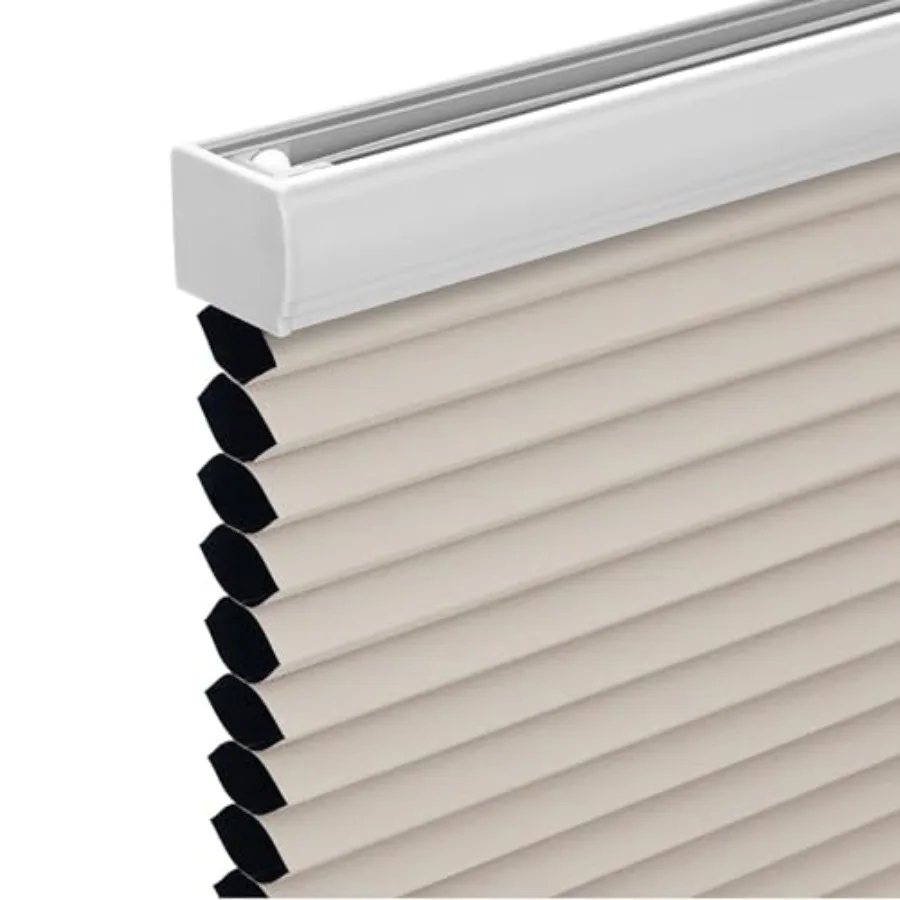 

Плиссированные шторы CoeCellular Shades Blkout для окон и французских дверей, легко устанавливаются, 36 дюймов (Ш) x 72 дюйма (В)