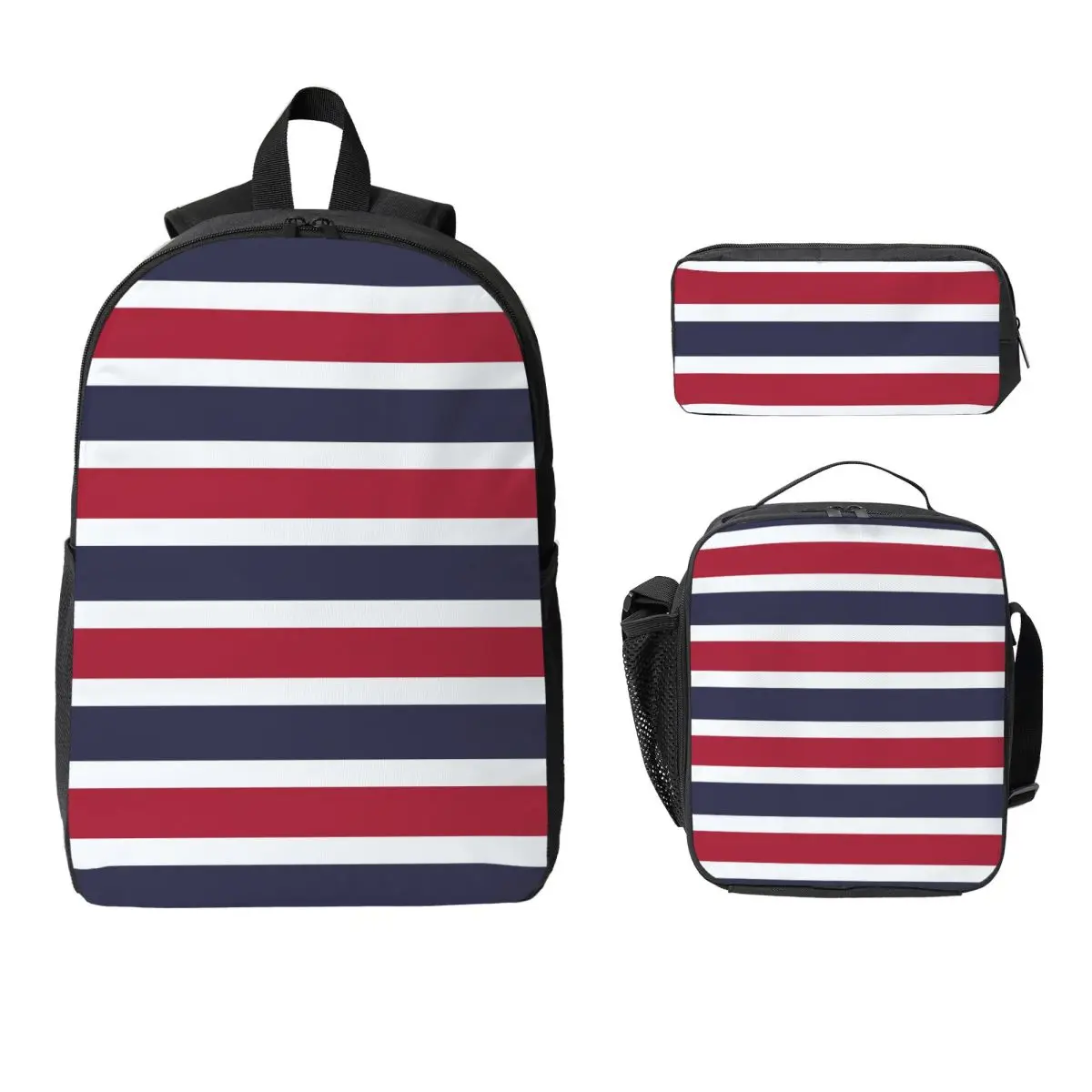 

Flag Of Thailand For All Proud Thai People Backpack Student Boys Girls BookBag School Bag 3ps Insulated Lunch Bag Pencil Case