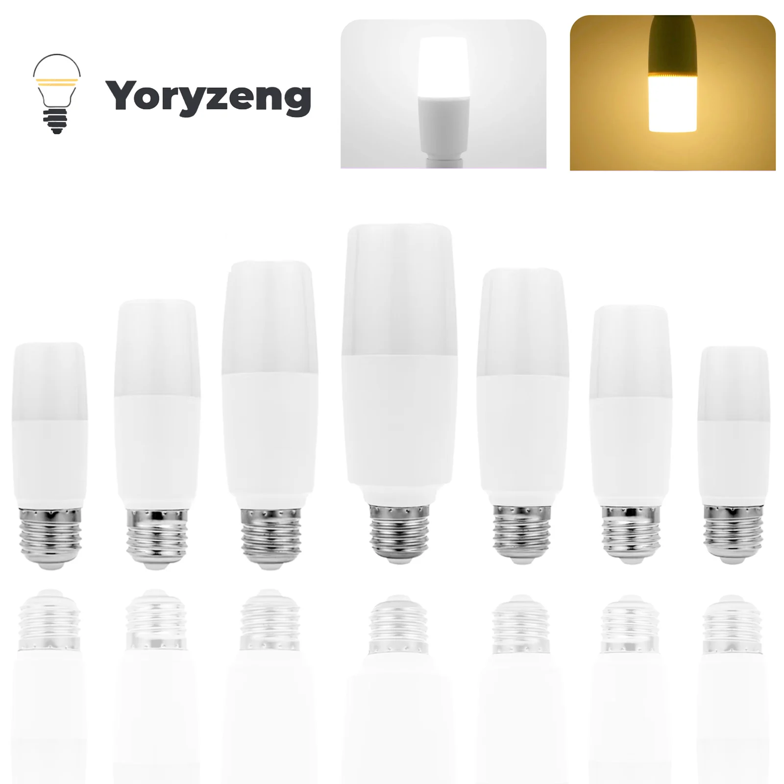 

AC 220V E27 LED Light Bulbs 5W 10W 15W 20W No Flicker SMD 2835 Chip 3000k-6500k Lighting Cold Warm White 240V Bright Lamps