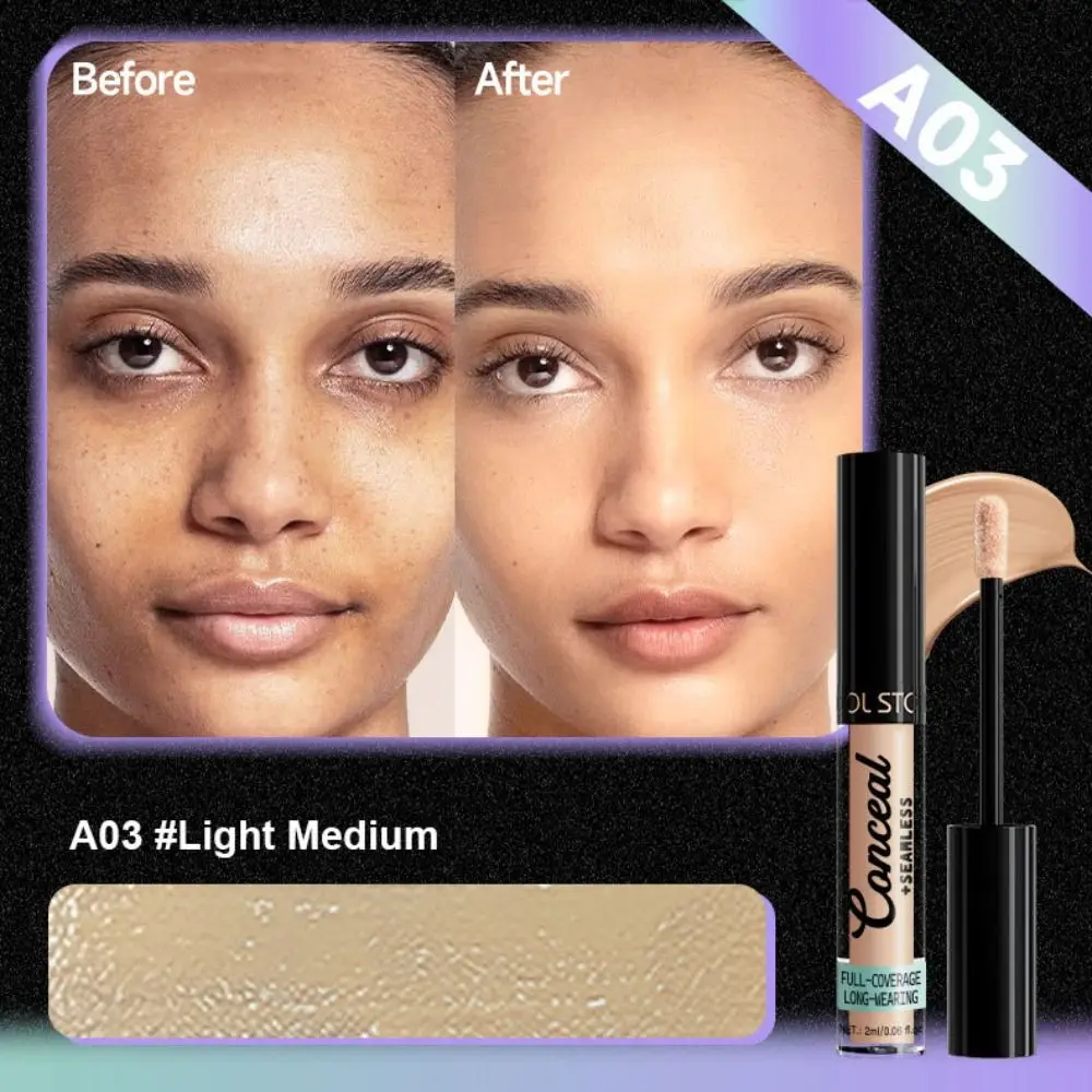 Waterproof Liquid Foundation Matte Full Coverage Foundation Concealer Cream Creamy Texture Sweat Proof