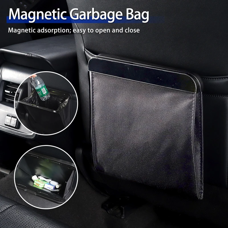 

Car Oxford Fabric Cloth Waterproof Magnetic Garbage Storage Bag For NO