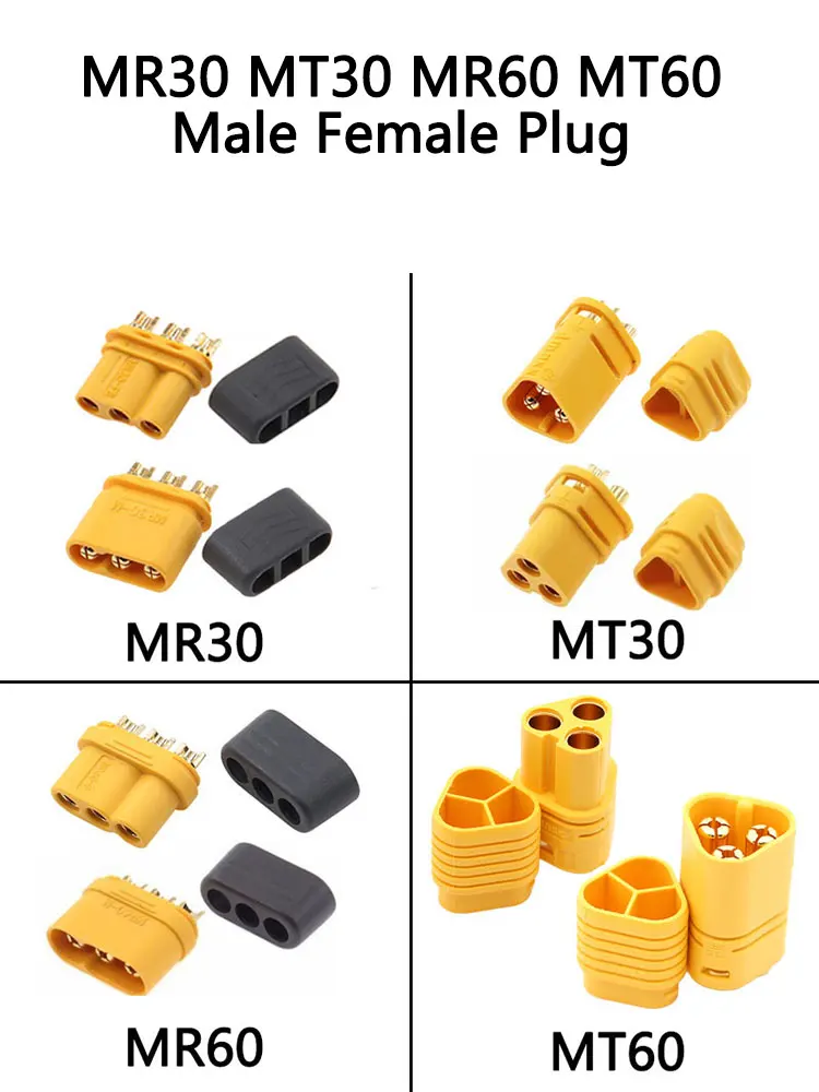 Prise mâle femelle MR30 MT30 MR60 MT60, avec couvercle gainé de protection, connecteur à 3 cœurs de 3.5mm, connecteur de Type T