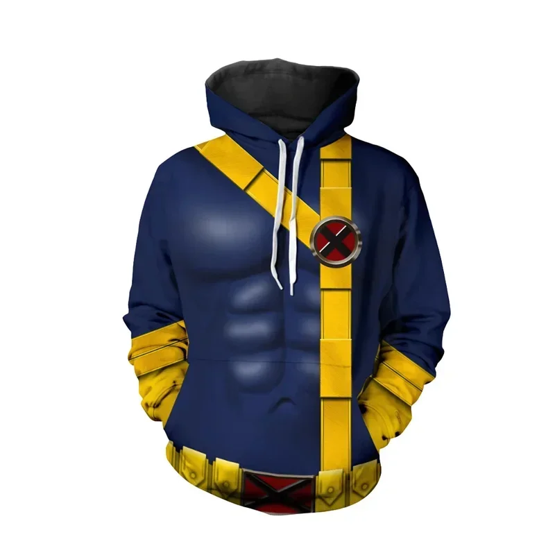 

qwerrtyuio. 123456 Костюм для косплея «Герой Циклоп», черная толстовка с капюшоном, игра Vault 11, 33, куртка на молнии с 3D принтом Sweatshasdffghjk 98