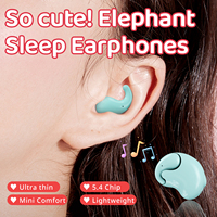 T18 Ultra-thin Sleeping Headset IPX6 Waterproof Wireless Bluetooth Earphones Earbuds With Mic For Phone Bluetooth 5.4 Headphones