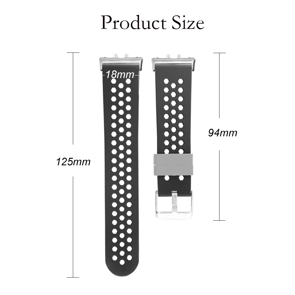 18mm Breathable Strap For Samsung Galaxy Fit 3 Bracelet Air Holes Sweatproof Silicone Quick Release Smart Watch Band Accessories