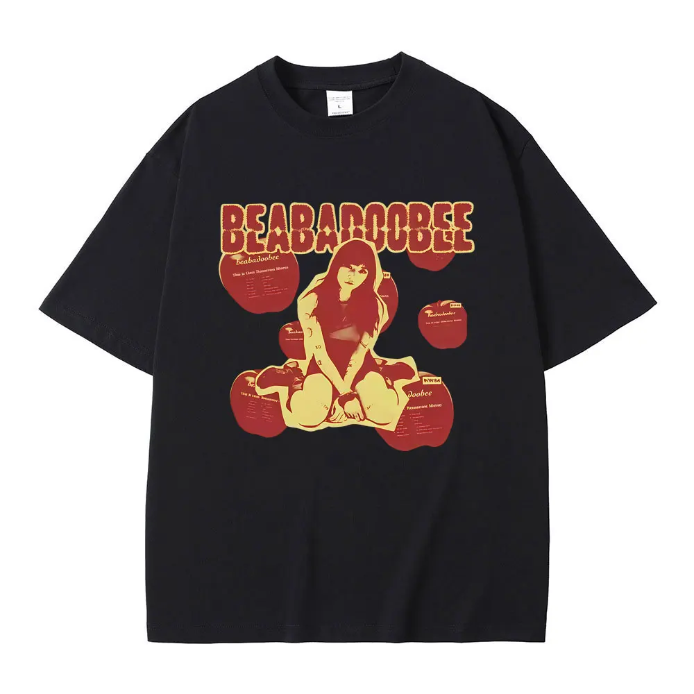

Beabadoobee Take A Bite Graphic T-shirt Men Women Fashion Pop Music T Shirts Male Casual Vintage Oversized Short Sleeve T-shirts