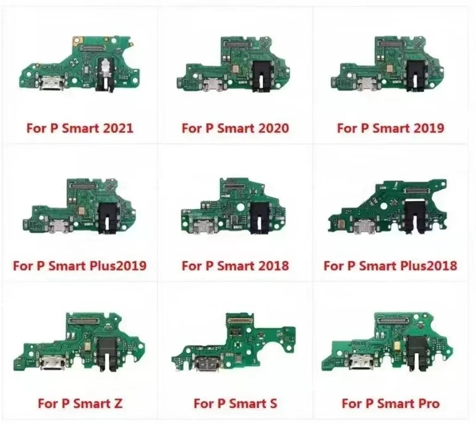 

50 шт. USB-порт для зарядки, разъем для док-станции, гибкий кабель с микрофоном для Huawei P Smart 2018 2019 2020 2021 Plus Z S Pro