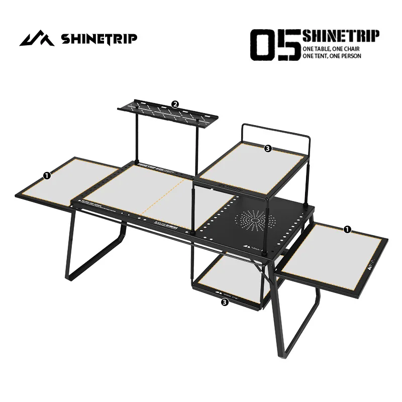 Mountain Fun Outdoor Camping Folding Table IGT Multifunctional Removable Unit Board Combination Portable Picnic