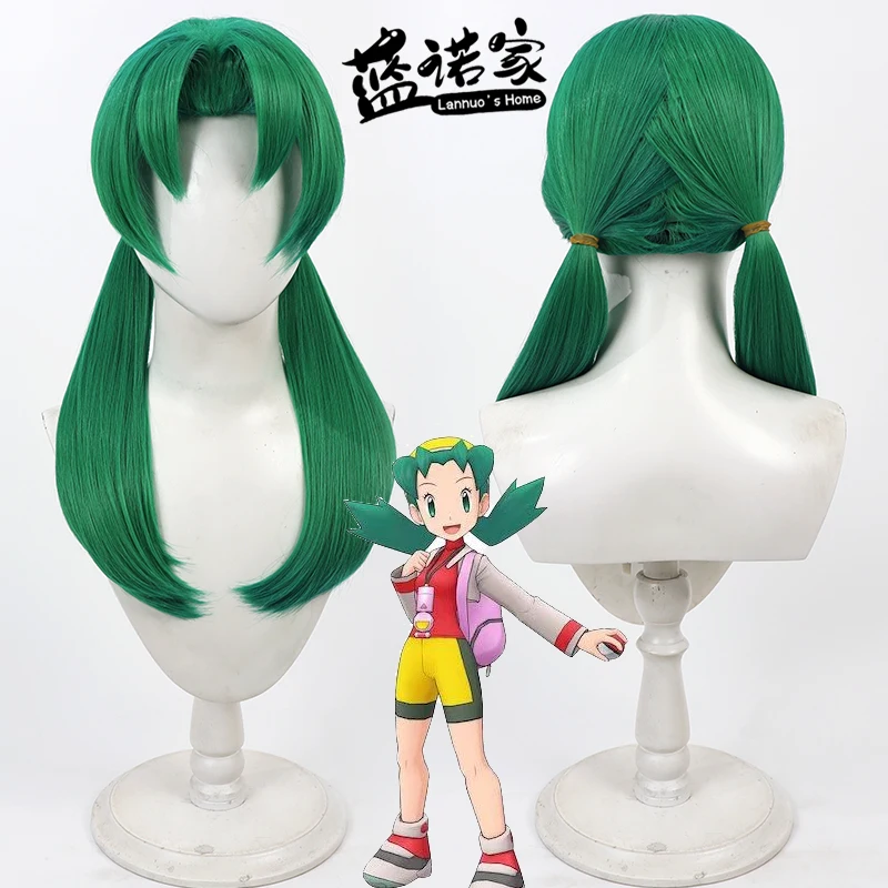 

Аниме Pokémon Crystal Version Kris Cos Косплей Парик Хэллоуин Карнавал Реквизит для вечеринки Синтетические волосы Термостойкое волокно + Кепка для парика