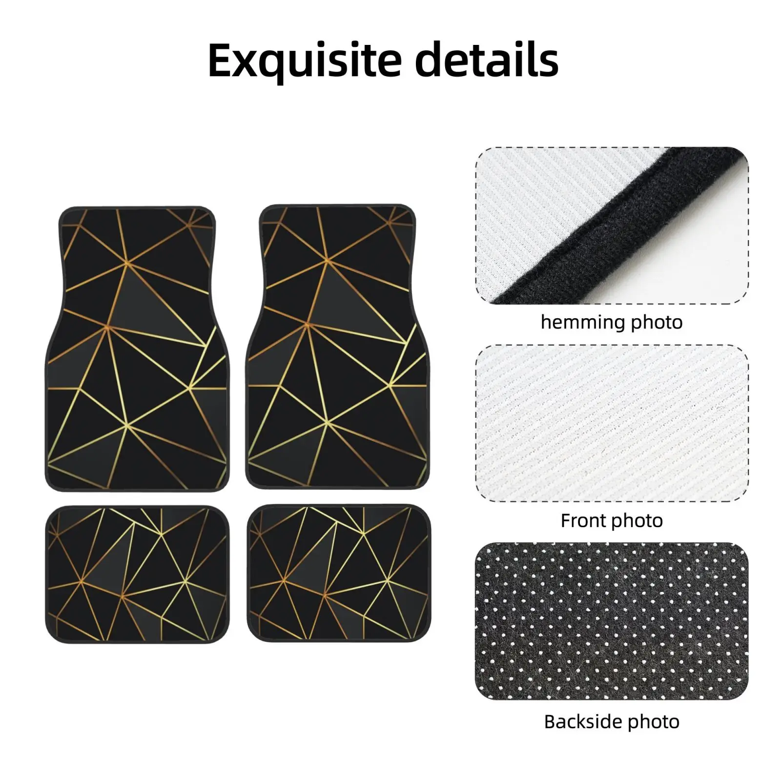 1pc Animal Skeleton Crown Checkered Cartoon Striped Universal Car Floor Mat Suitable For Your Car Interior Decoration - Non-slip