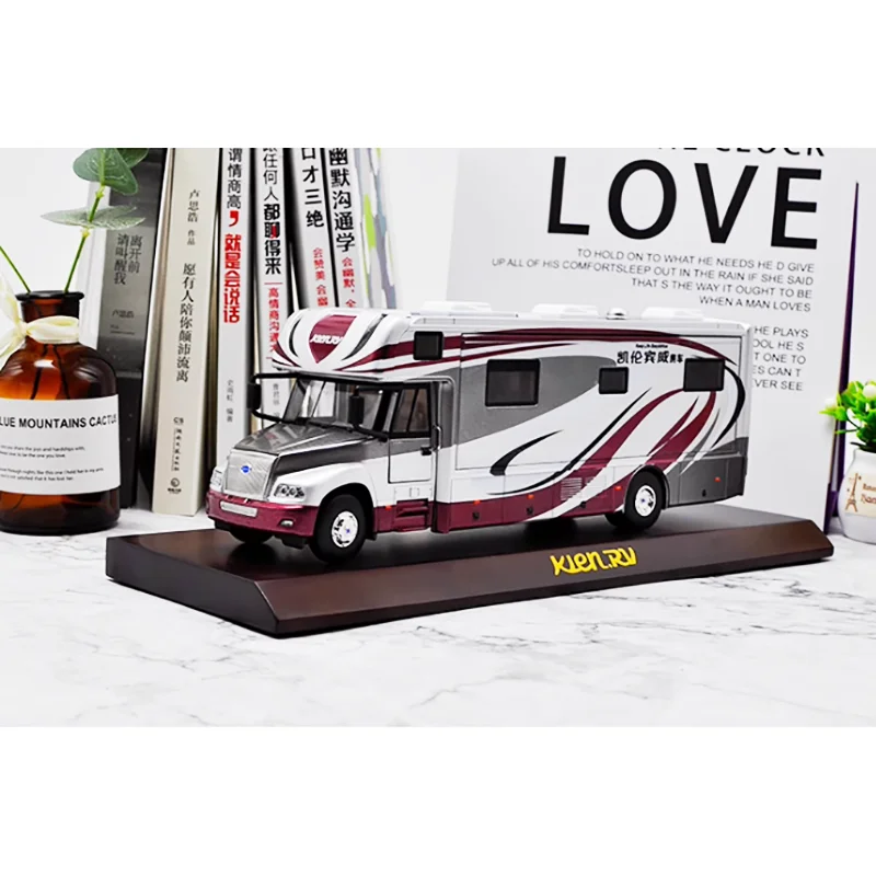 Diecast 1:42 Scale Alloy ZK5180 Multi functional RV Car Model Finished Product Simulation Toy Collection Gift Static Display