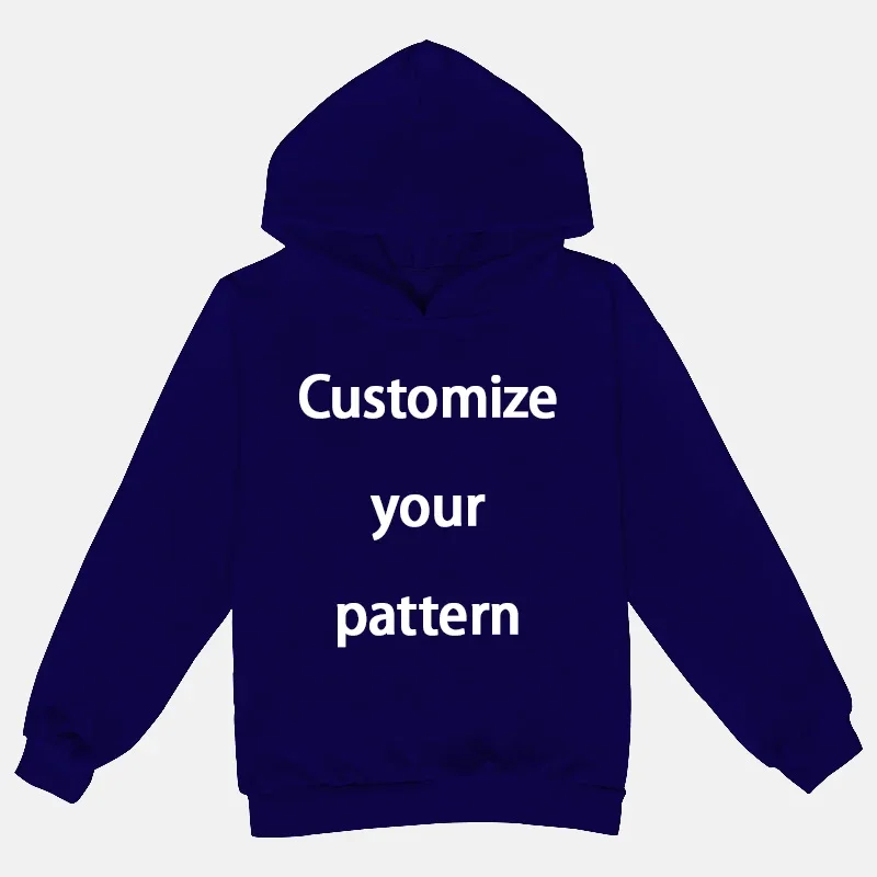 Children\'s Clothing Customize Pattern Logo Hoodies DIY Name Logo Picture Text Hoodies Diy Fashion Casual Baby Girl Boy Clothes