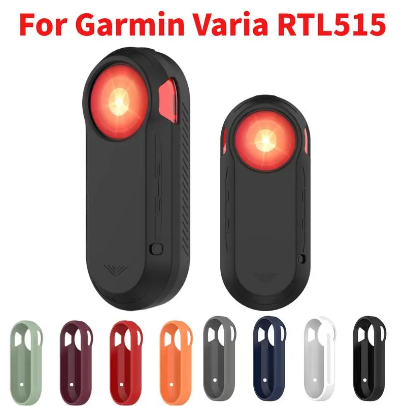 Penutup silikon untuk Garmin Varia RTL515 pelindung lampu belakang kamera lengan wadah tahan benturan penutup anti-debu yang dapat dicuci