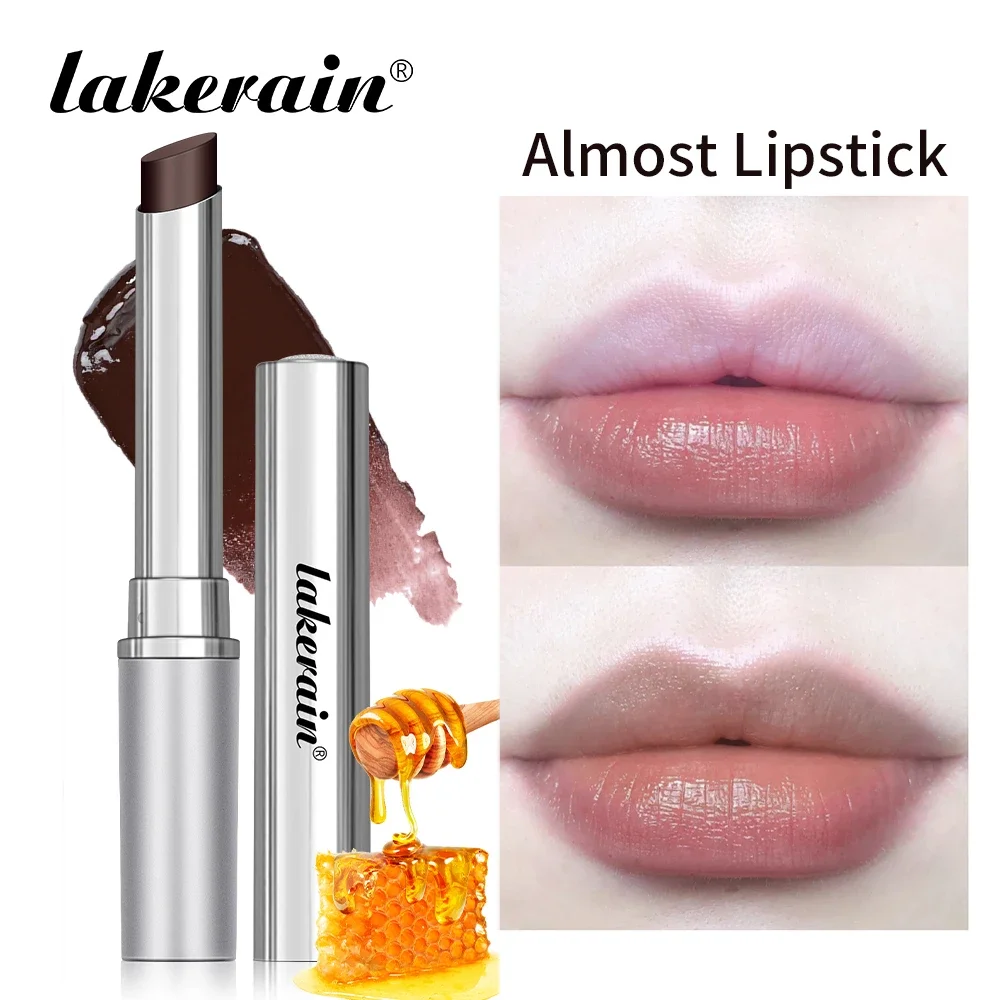 Bálsamo labial incoloro de miel negra, lápiz labial de larga duración, hidratante higiénico, maquillaje nutritivo para el cuidado de los labios