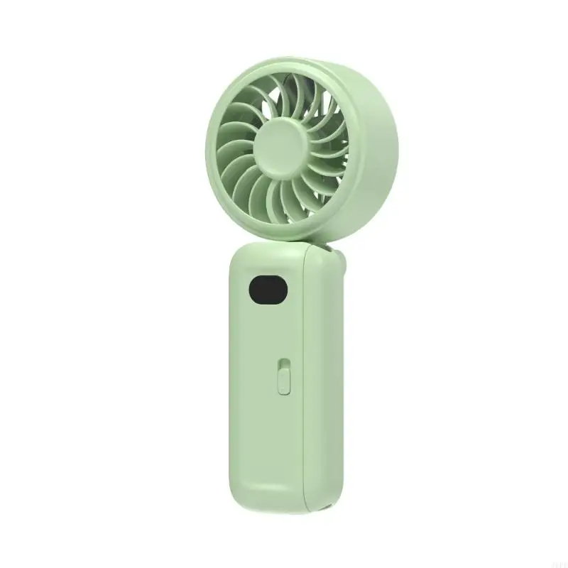 J6PE Multipurpose Portable Fan with Umbrella Mount USB Powered 3 Wind Level Small Folding Cooling Fan for Outdoor Activity