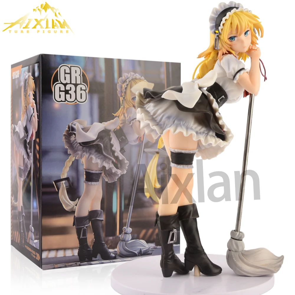 

21cm Girls' Frontline Anime Figure Gr G36 Hand-me-down PVC Action Figure Sexy Girl Figurine Model Collecile Toys Gifts