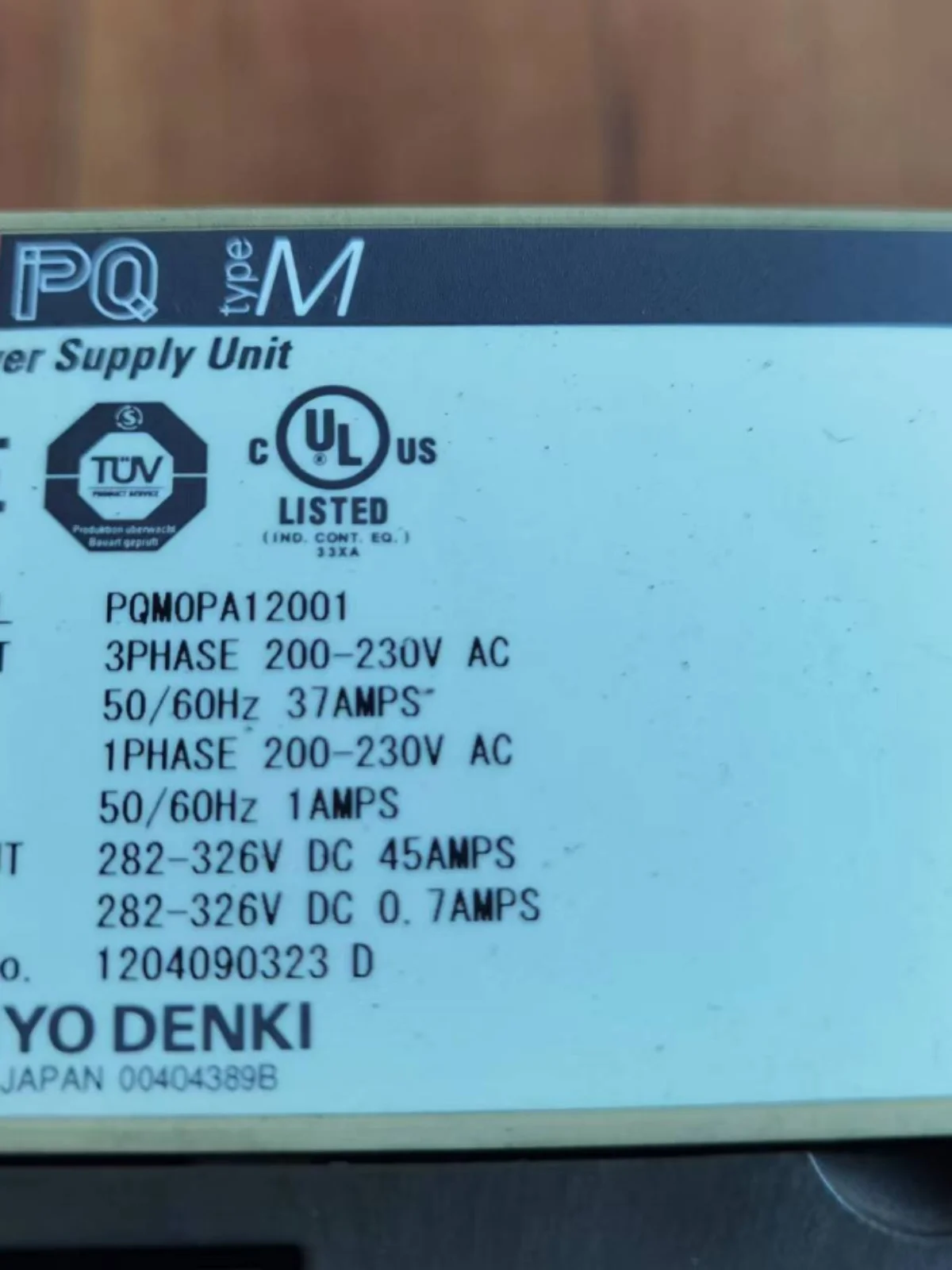 SANYO Sanyo Drive Power Supply PQM0PA12001 Original Stock