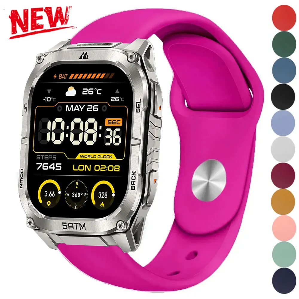Sport-Silikonarmband für KOSPET Tank M4 M3 Ultra M2 Band für KOSPET TANK T4 T3 Ultra 2 T2 Armband 22mm Atmungsaktive Uhrenarmbänder